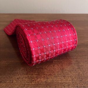 Daniel Cremieux Men’s Red Foulard Tie, Wide